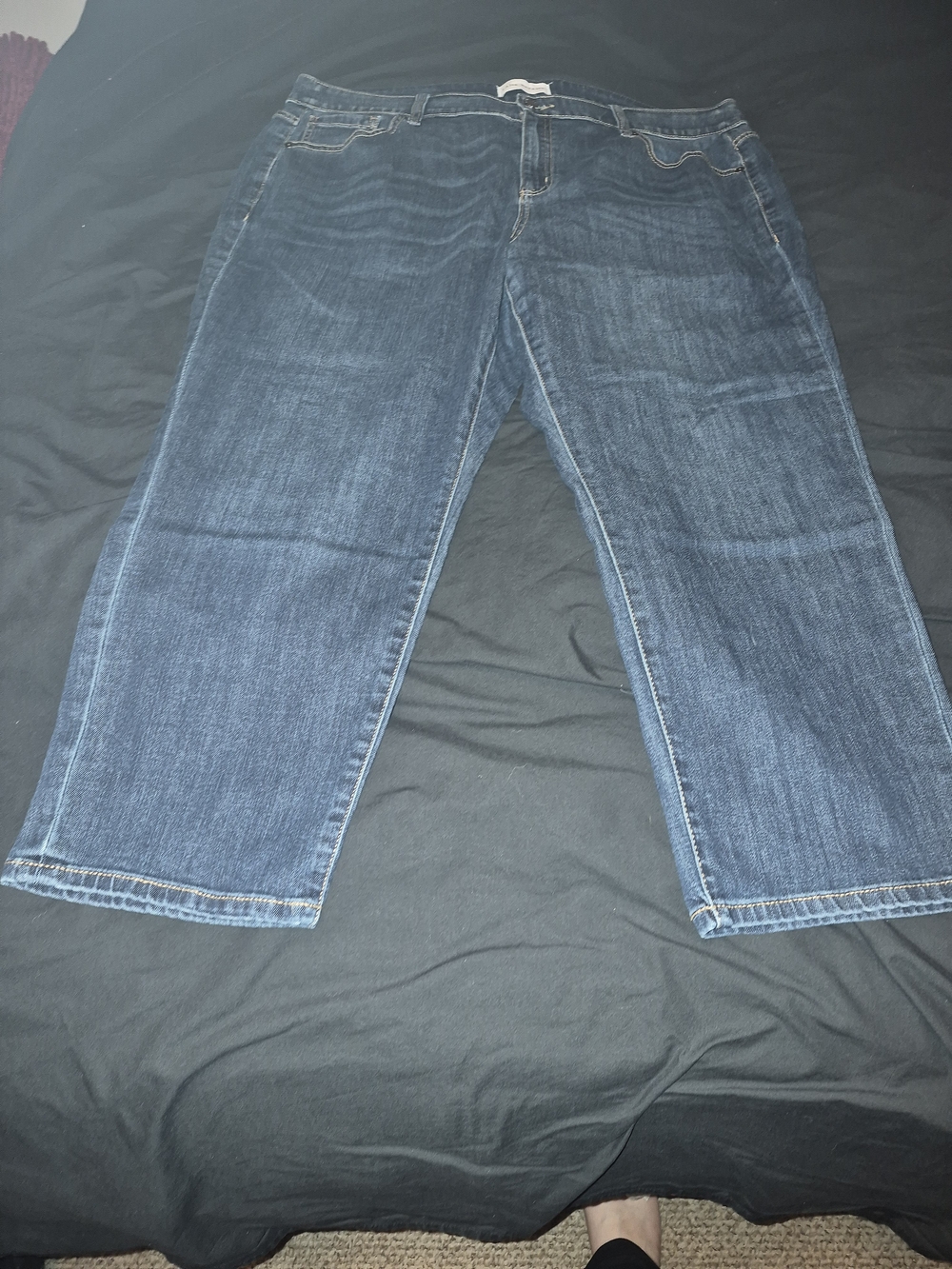 Lane Bryant Dark Wash Denim Capri Jeans - 18W